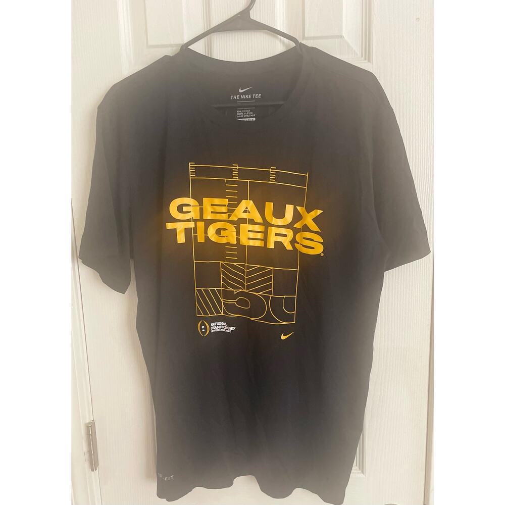 NIKE TEE DRI-FIT Size XL LSU National Championship, B93